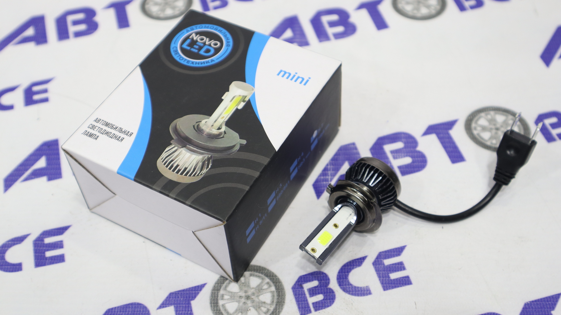 Лампа фары LED - диодная H7 комплект 2шт MINI BULBS NovoLED